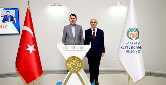 Bakan Kurum’dan Büyükşehir Belediye Başkanı Sami Er’e Ziyaret